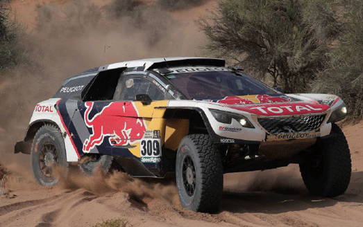 Photo de la Peugeot 3008 DKR, vainqueur du DAKAR 
