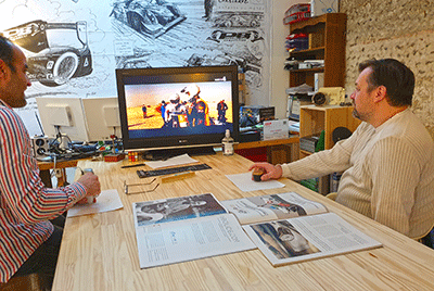 Nos ingénieurs regardant le Dakar pour s’inspirer